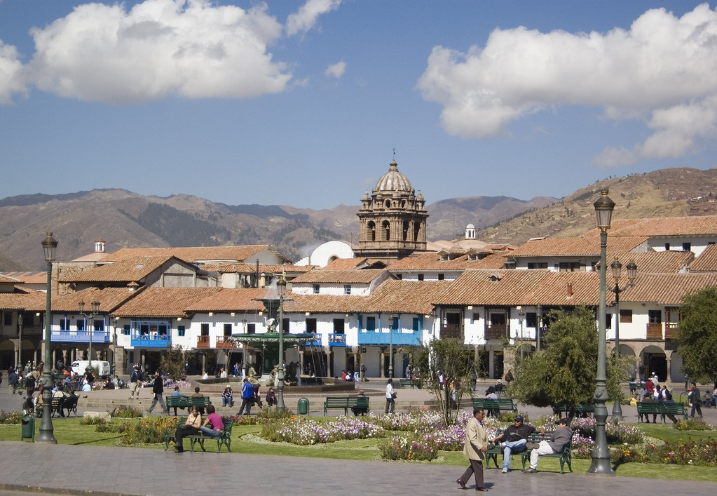 Plaza de Armas di Cusco con la cattedrale