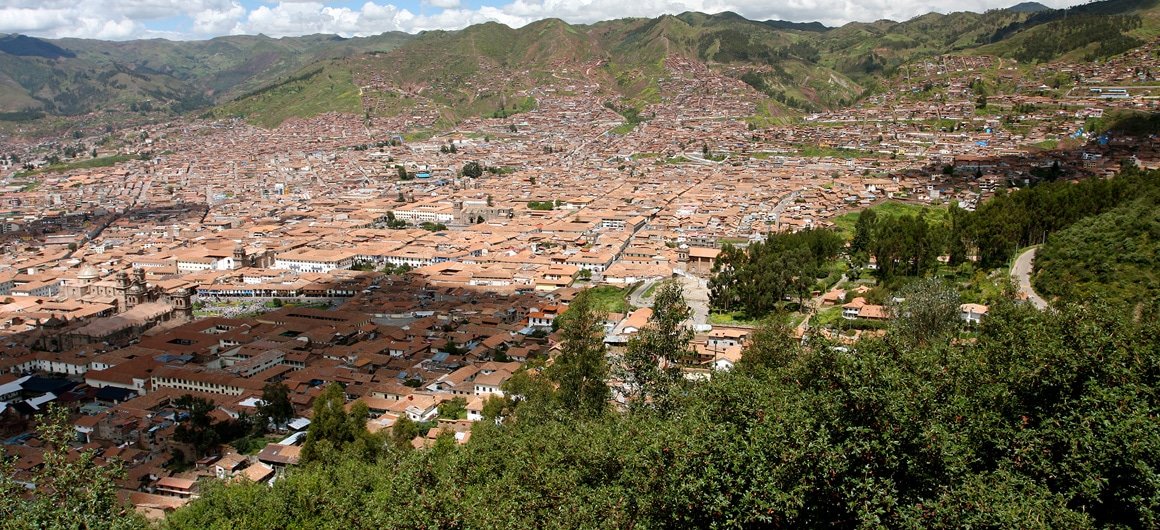 Vista desde Cristo Blanco en Cusco