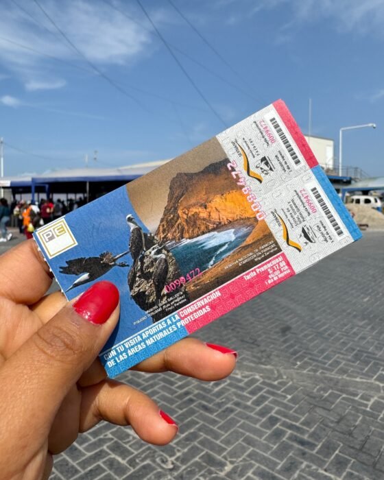  Boleto de ingreso a las islas ballestas en Perú