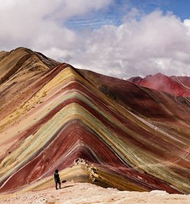 Rainbow Mountain in Perú